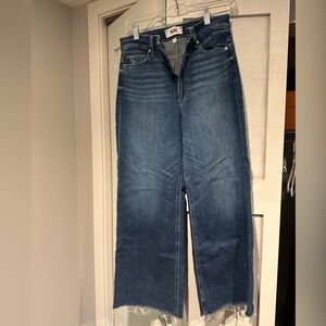 Paige Anessa crop wide leg jeans size 27